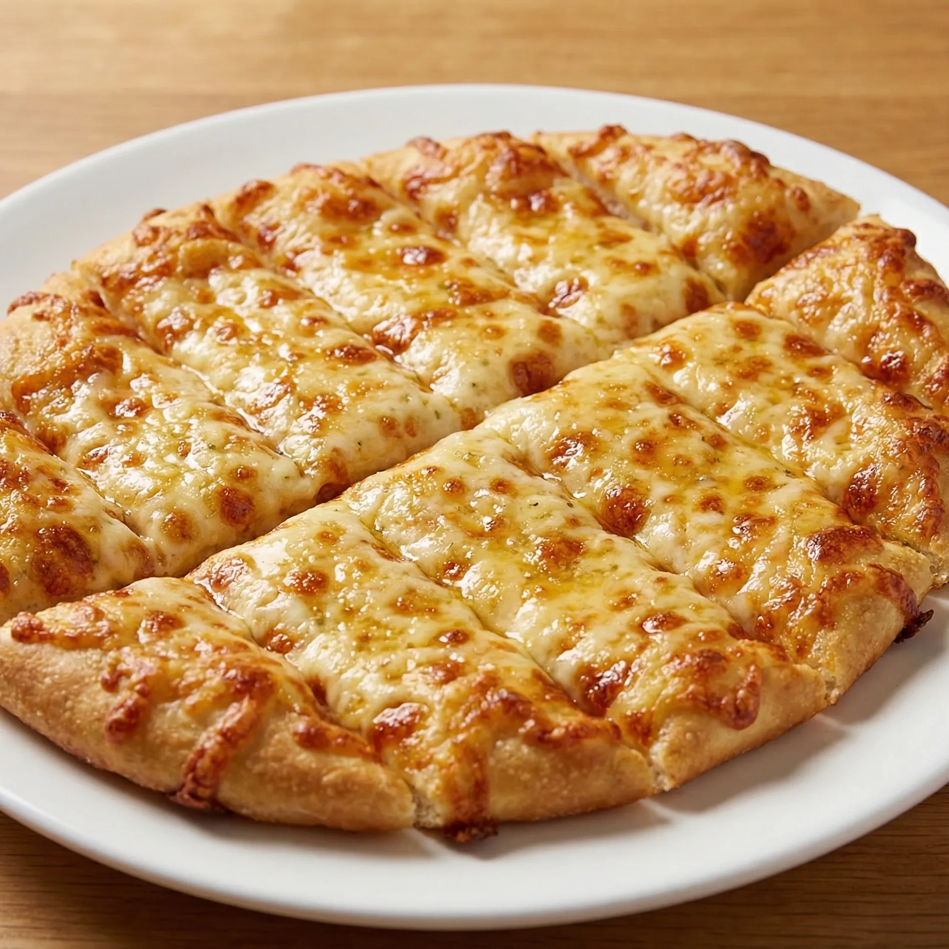 Garlic cheese bread and famous spicy Pangaea dipping sauces at Pangaea Pizza NW Calgary